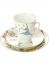 Комплект кофейный: чашка и два блюдца форма "Майская", рисунок "Ромео и Джульетта", Императорский фарфоровый завод Тульские самовары