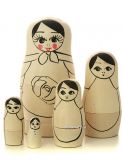 Набор для творчества "Матрешка 5 куколок" в комплекте с красками Сергиев Посад