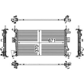 FORD Радиатор охлаждения Фокус-3