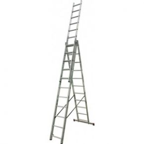 Алюминиевая трехсекционная лестница 3х11 krause corda 010421