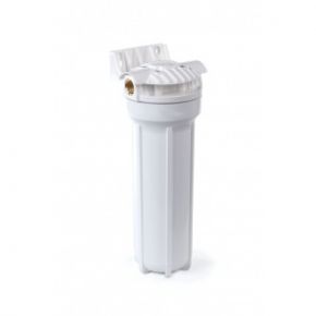 Магистральный фильтр для воды со сменным картриджем гейзер 1п 1/2" металлическая скоба 32003
