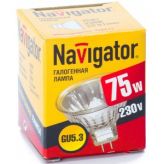 Галогенная лампа navigator 94 207 jcdr 75w gu5.3 230v 2000h 4607136942073 128304