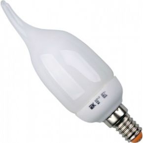 Энергосберегающая лампа, свеча кэл-cв е14 9вт 4000к промопак уп.6шт iek lle61-14-009-4000-s6 261564