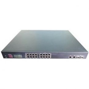 20-ти портовый управляемый 1u коммутатор ivue ps1016s/ ivue-ps20-2f16c