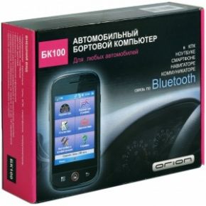 Автомобильный бортовой компьютер для тел,навиг,коммун,ноутбук. по bluetooth оригинальный орион бк-100 3010