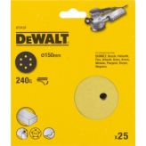 Круг шлифовальный (150 мм; р240) 25 шт. dewalt dt 3137 118845