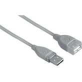 Hama H-45027 USB 2.0 A-A (m-f) удлинительный 1.8 м экранированный 1зв Grey Hama