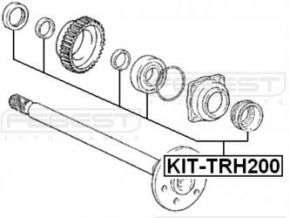 Подшипник шариковый задней полуоси Febest KITTRH200 Toyota: 42423-20010 90310-50006 Febest KITTRH200 Toyota: 42423-20010 90310-50006