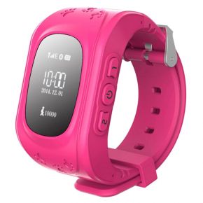 Детские умные часы с GPS трекером Smart Baby Watch Q50 розовые Smart Baby