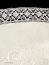 Вологодское кружево, льняная скатерть круглая светло-кремовая со светлым кружевом и кружевной вышивкой (Вологодское кружево), арт. 5с-616а, d-90 Тульские самовары