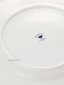 Тарелка пирожковая 180, форма "Тюльпан", рисунок "Кобальтовая сетка", Императорский фарфоровый завод Тульские самовары