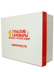 Фирменная коробка с надписью "Тульские самовары"  Тульские самовары