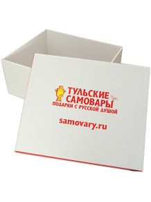 Фирменная коробка с надписью "Тульские самовары"  Тульские самовары