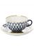 Чашка с блюдцем чайная форма "Тюльпан", рисунок "Кобальтовая сетка", Императорский фарфоровый завод Тульские самовары