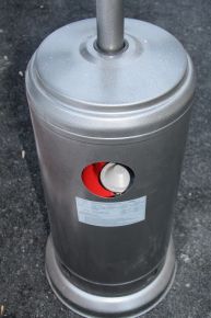 Уличный газовый обогреватель AESTO A01 (цвет antique silver)