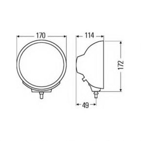 Фара Hella Luminator Compact Chromium противотуманного света