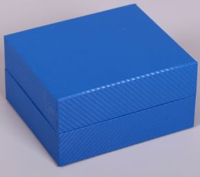 Синяя распашная коробка карбон 170х140х60