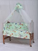 Комплект в кроватку для новорожденных "МАЛЮТКА" 7 предметов Мама Шила МамаШила