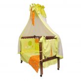 Комплект в детскую кроватку для новорожденного "ЛУЧШИЙ ДРУГ" 7 предметов Мама Шила МамаШила