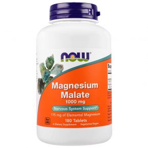 NOW Magnesium Malate 1000 мг. 180 таб.