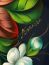 Поднос Жостово с художественной росписью "Цветы на черном фоне", прямоугольный, арт. 9019 Тульские самовары
