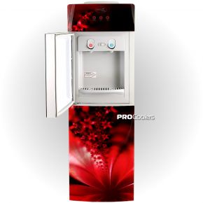 AQUAWELL Кулер AquaWell 2 JX-5 ПЭС Красный с цветами