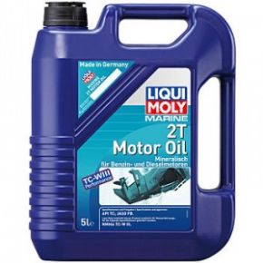 Минеральное моторное масло для водной техники liqui moly marine 2t motor oil 5л 25020