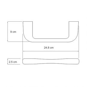 WasserKraft Berkel Держатель полотенец хром Wasser Kraft К6832