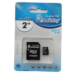 Карта памяти MicroSD 2 Gb SmartBuy SmartBuy