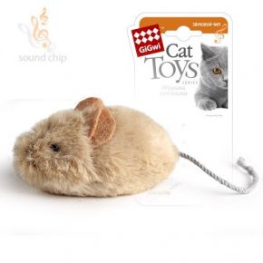 Игрушка для кошек Мышка со звуковым чипом GiGwi 75217