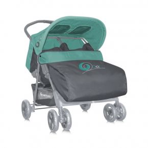 Bertoni Детская коляска для двойни Bertoni Line Twin 1543 Green and Grey зеленый серый