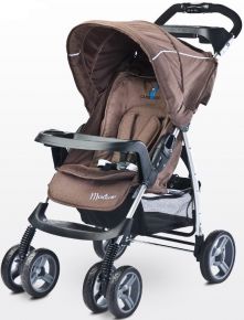 Caretero Детская коляска трость Caretero Monaco Brown коричневый