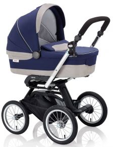 Inglesina Детская коляска классическая Inglesina Sofia на шасси Quad XT Black AB15G6PST+ AE64G0000 Positano серый синий