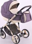 Lonex Детская коляска 2 в 1 Lonex Comfort COMF-04 бежевый фиолетовый