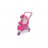 Fei Li Toys Кукольная коляска трость Fei Li Toys FL8164-1 трех колесная розовый