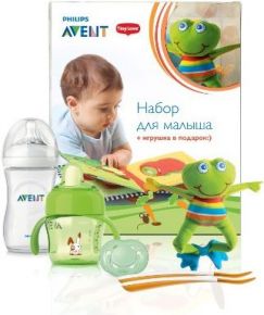 Avent Набор Philips Avent №89 с игрушкой Лягушка