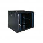 Настенный шкаф Hyperline 19" 15U TWFS-FC-1545-GP-RAL9004 Hyperline