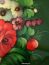 Поднос Жостово с художественной росписью "Букет на зеленом фоне", прямоугольный, арт. 2422 Тульские самовары