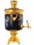 Набор с угольным самоваром 7 литров "цилиндр" с художественной росписью "Рябина зимняя", арт. 220788 Тульские самовары