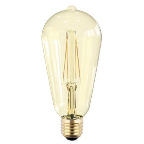 Лампа светодиодная LED-ST64-PRM 6Вт 230В Е27 3000К 540Лм золотистая IN HOME ASD