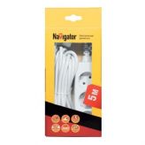 Удлинитель Navigator 94 151 NPE-03-300-E-Gr 3х1 с/з 3 гн. 3м Navigator