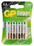 Батарея GP 15A-LR6 SUPER Alkaline (4*AA)