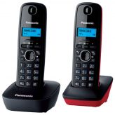 Телефон беспроводной DECT Panasonic Телефон беспроводной DECT Panasonic KX-TG1612RU3 Grey/Red