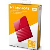 Внешний жесткий диск Western Digital Внешний жесткий диск Western Digital My Passport 2TB (WDBUAX0020BRD-EEUE) Red