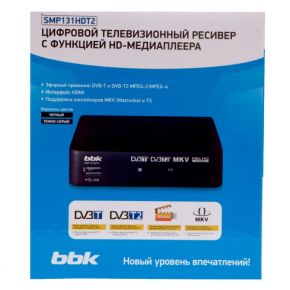 Цифровая ТВ приставка BBK Цифровая ТВ приставка BBK SMP131HDT2 Dark Grey