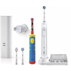 Комплект электрических зубных щеток Oral-B Комплект электрических зубных щеток Oral-B GENIUS 8200/D701 + MICKEY D10