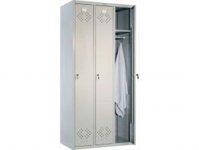 Шкаф металлический для одежды трехстворчатый LS(LE)-31 Практик
