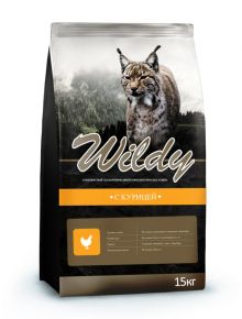 Wildy корм для кошек Курица 15кг (Россия)