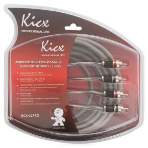 Межблочный кабель Kicx RCA-02 PRO Kicx