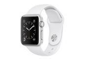 Apple Watch Series 1,  38 мм, корпус из серебристого алюминия, спортивный ремешок белого цвета Watch Series 1, Apple MNNG2RU/A
